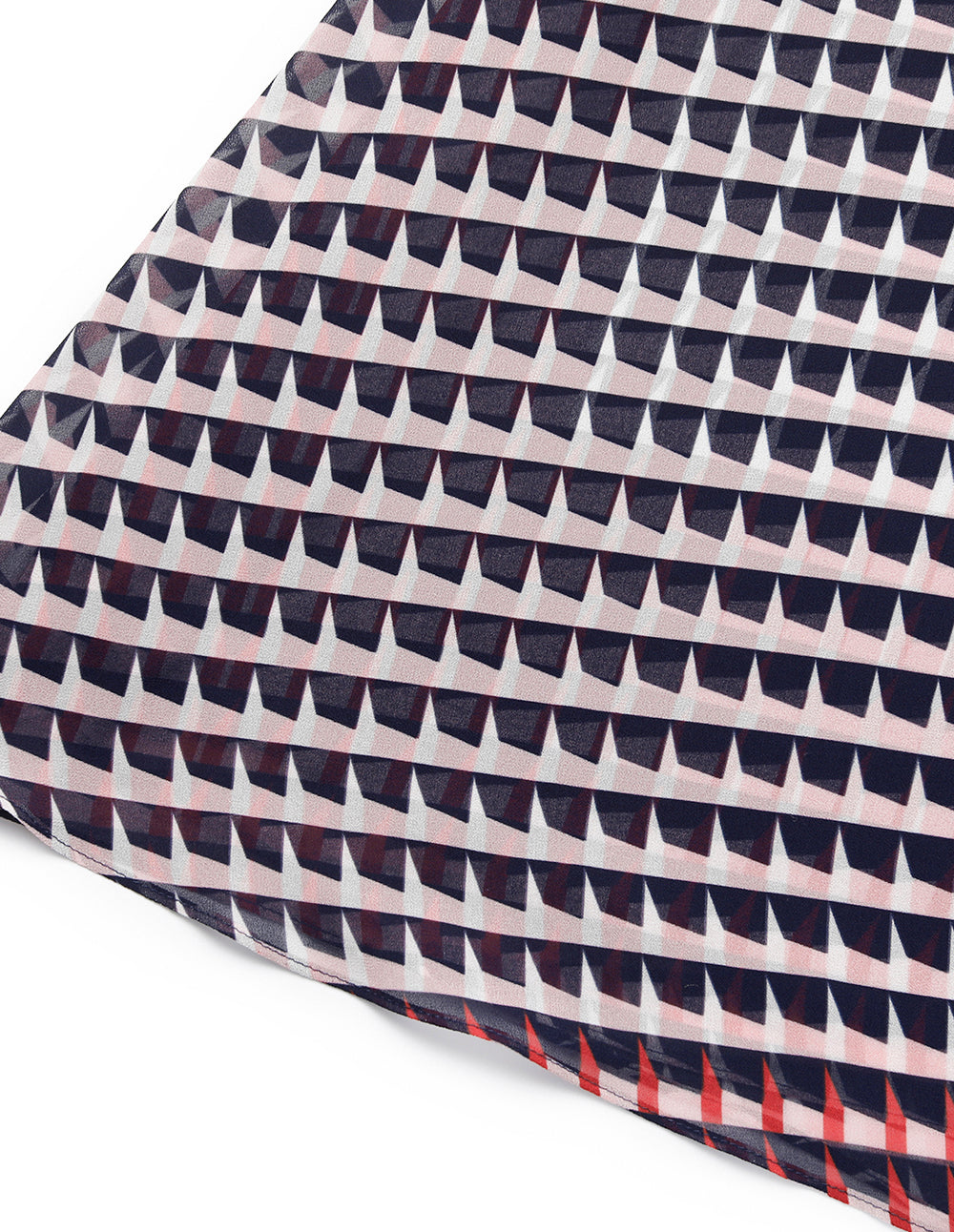 MARYLING V-Neck Long-Sleeve Houndstooth Wrap Midi Dress