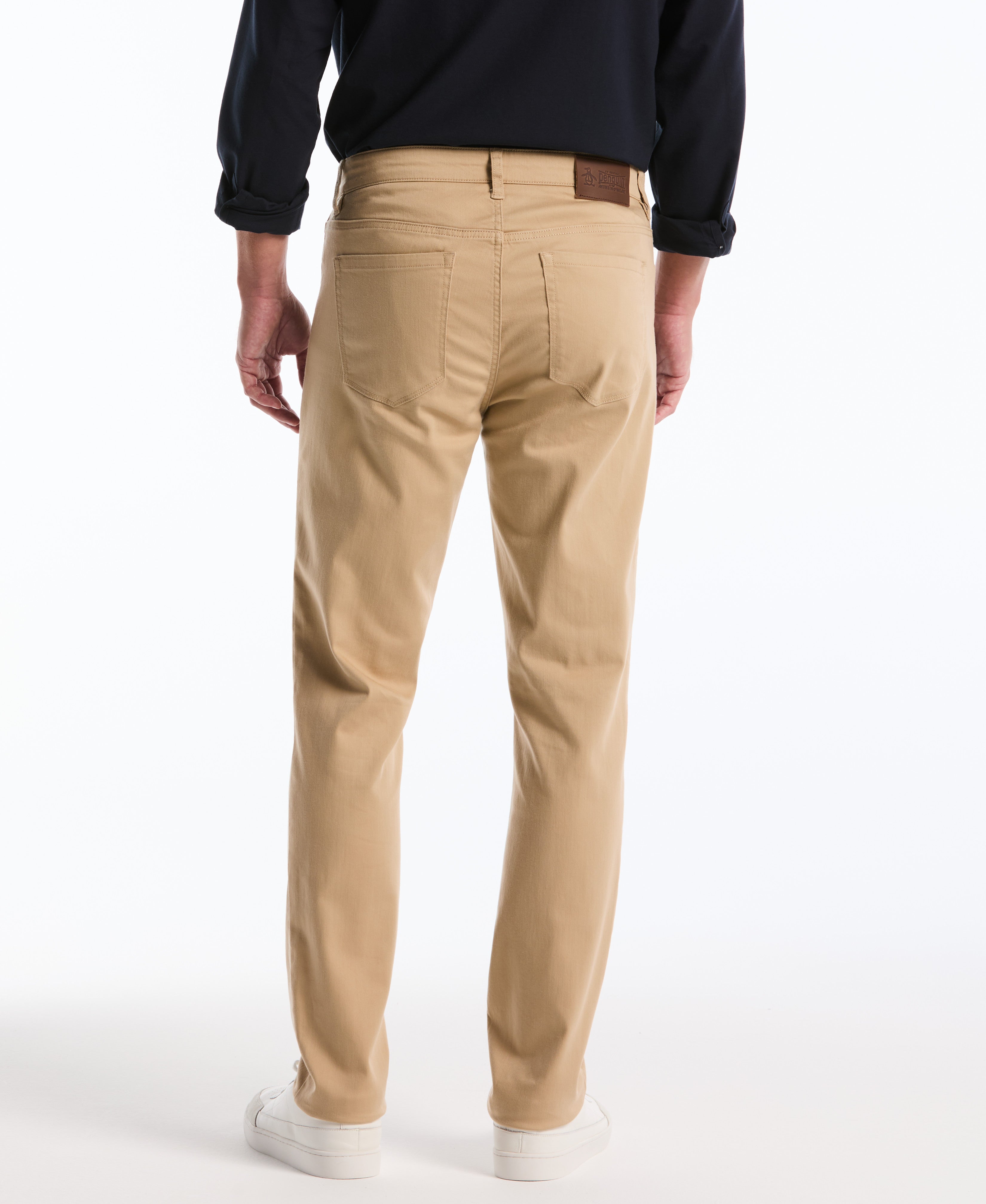 5 Pocket Slim Hemmed Dobbie Pant