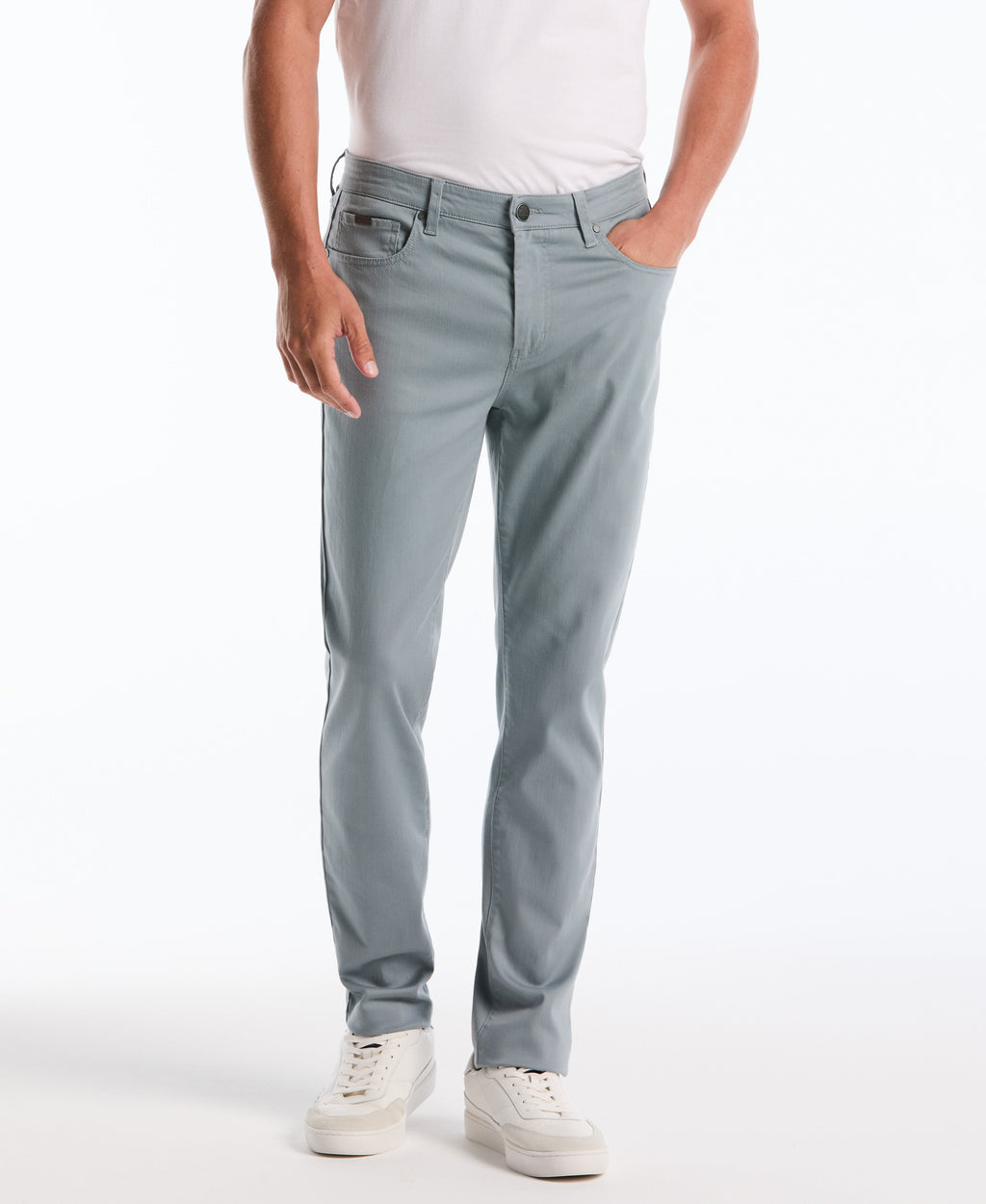 5 Pocket Slim Hemmed Dobbie Pant