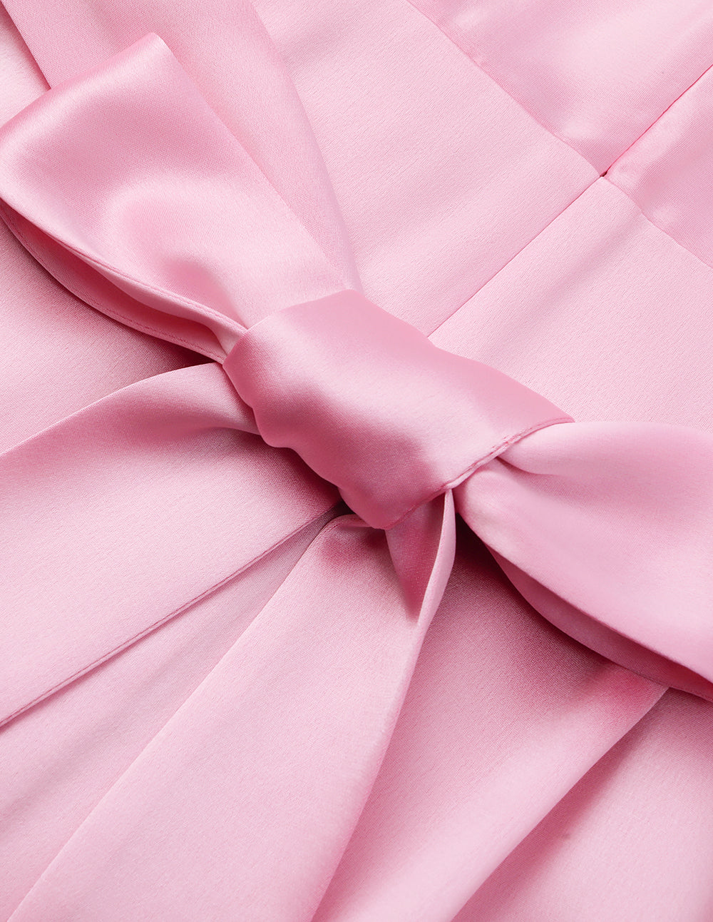 MARYLING Blush Pink V-Neck Belted Midi Dress