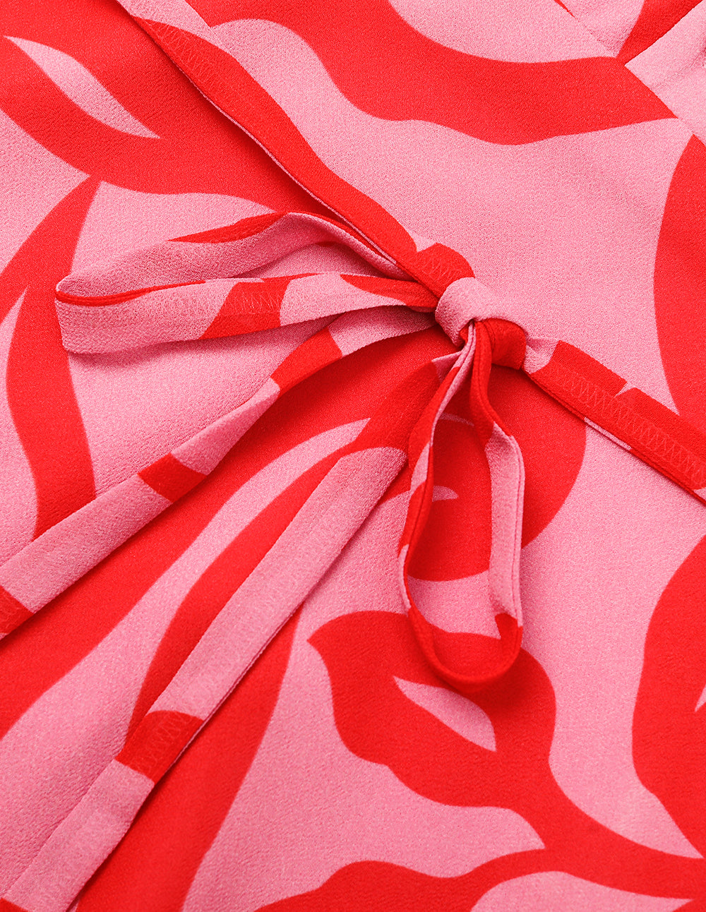 MARYLING Lapel Ruffle Short-Sleeve Floral Print Shirt Midi Dress