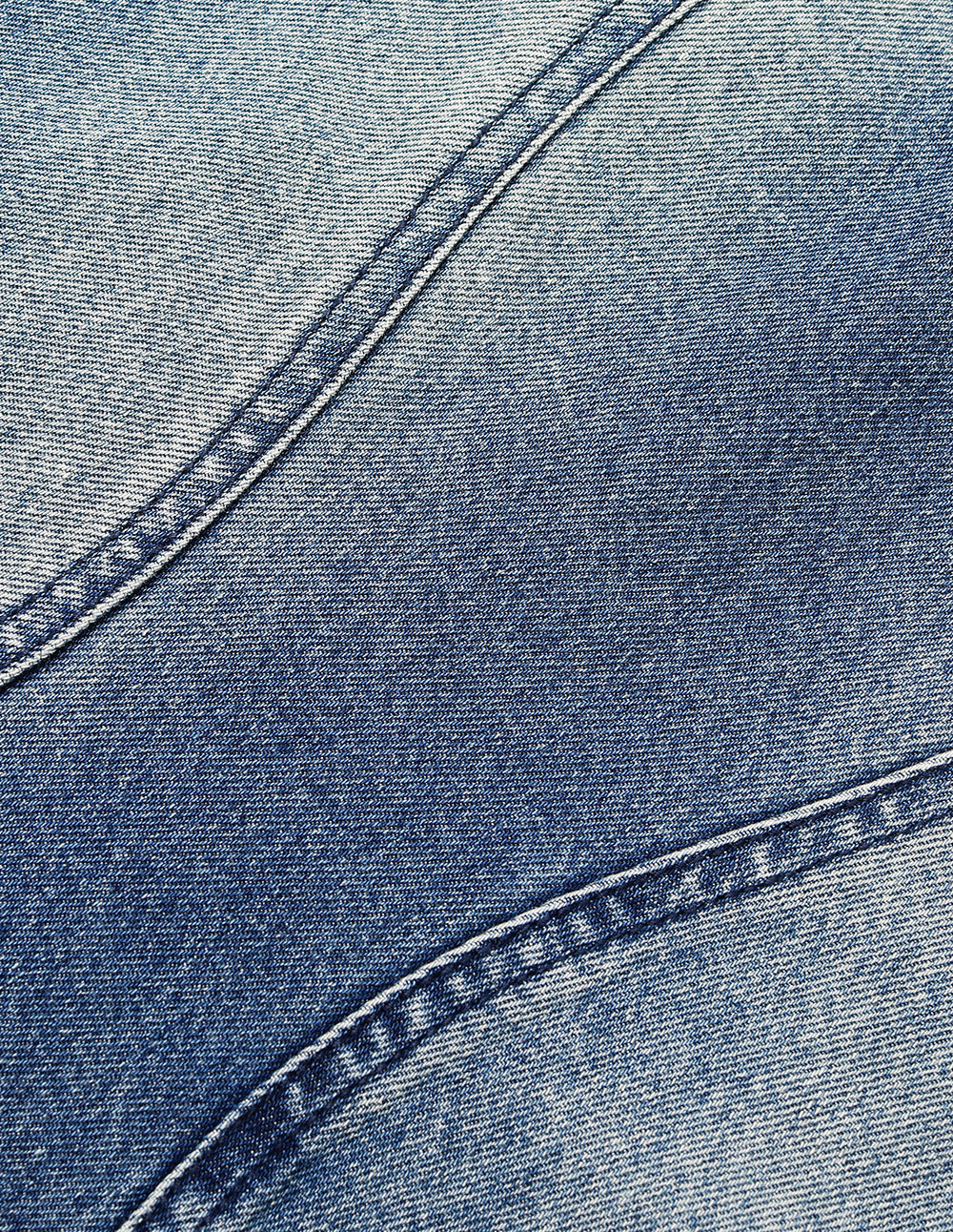 MARYLING V-Neck Sleeveless A-Line Denim Midi Dress