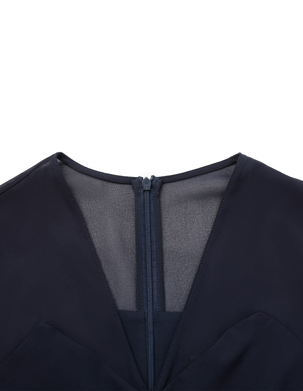 MARYLING V-Neck Long-Sleeve Wrap Tie-Waist Pleated Midi Dress