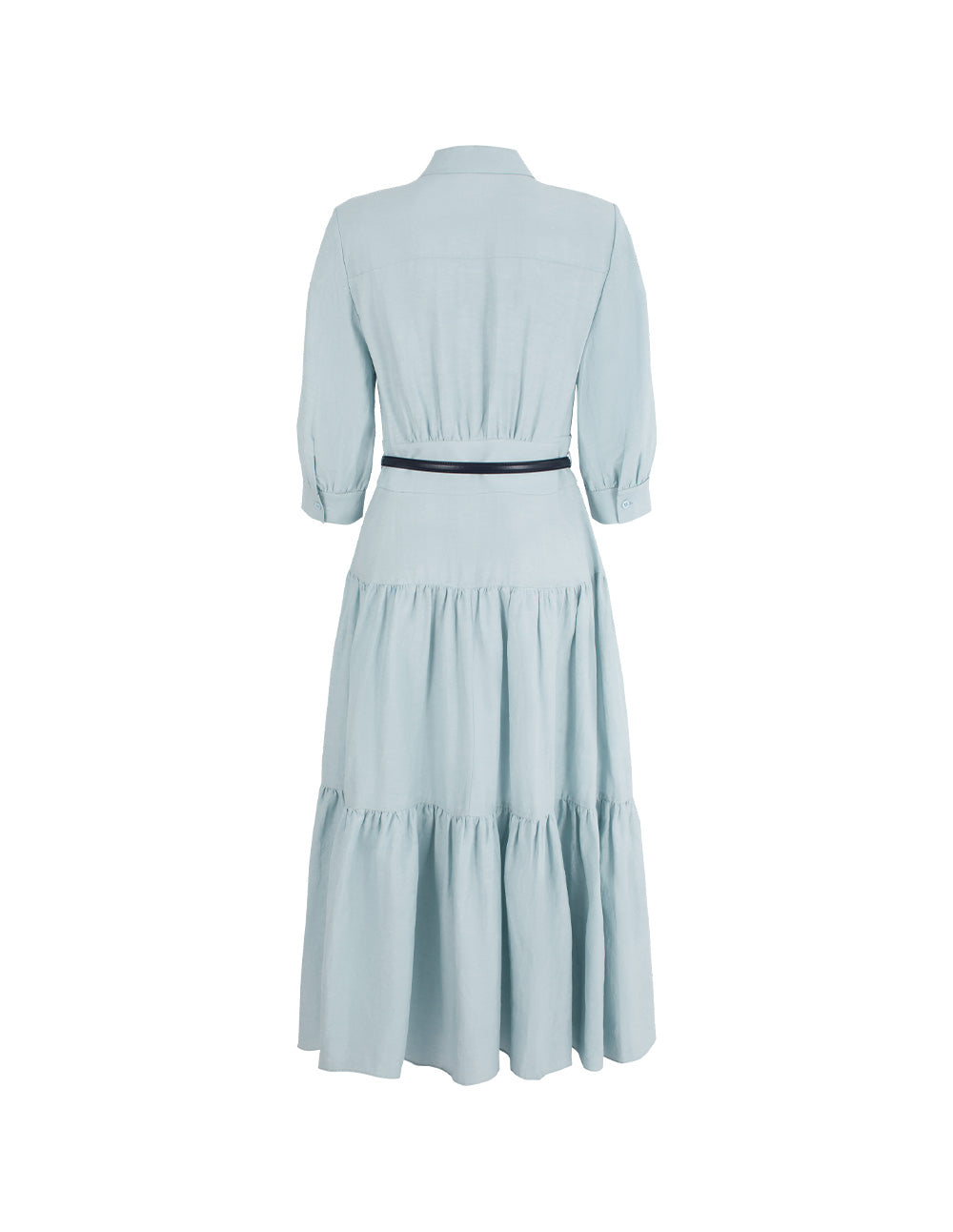 MARYLING Ice Blue Linen Blend Dresses