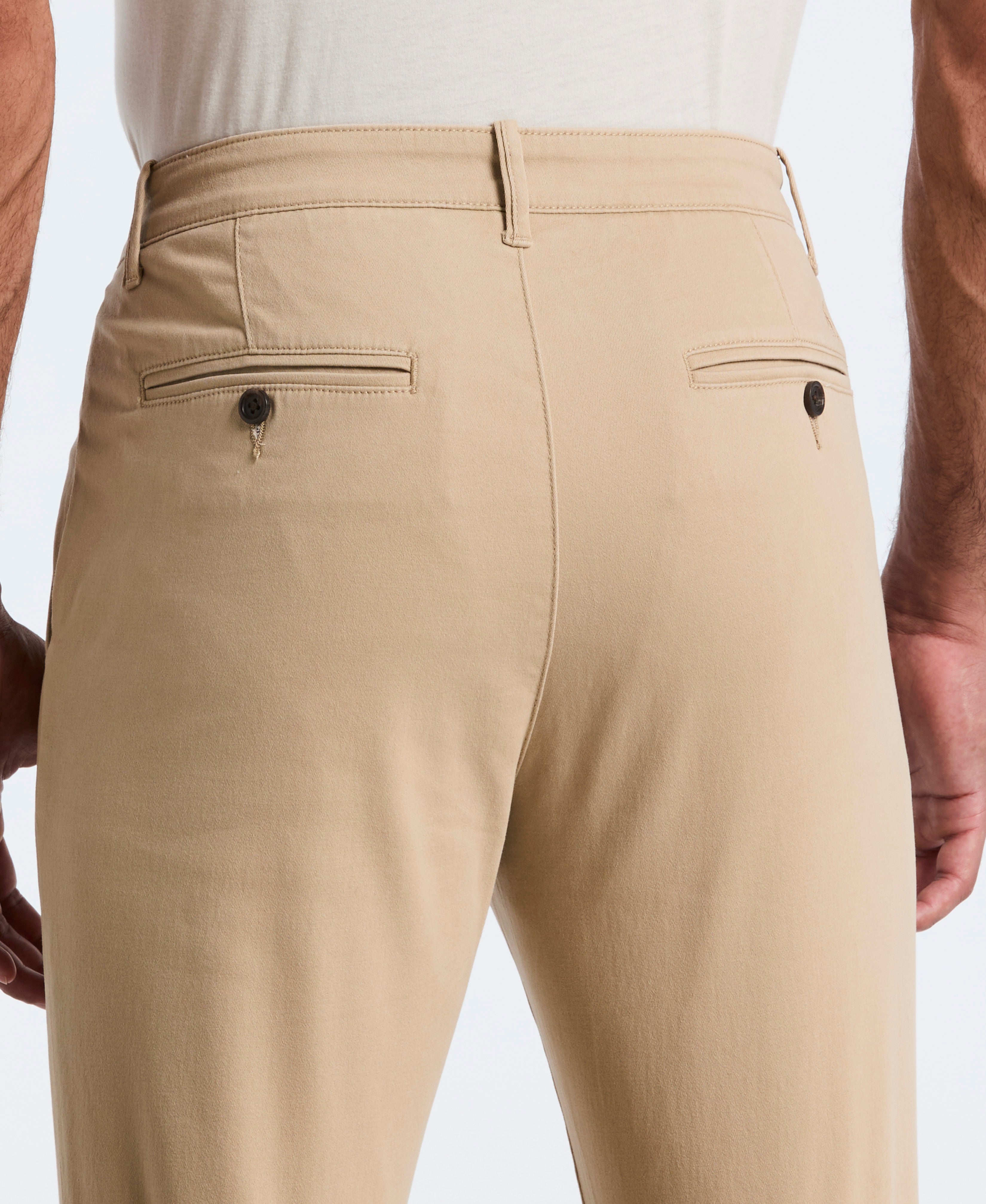 Flat Front Microsanded Chino Pant