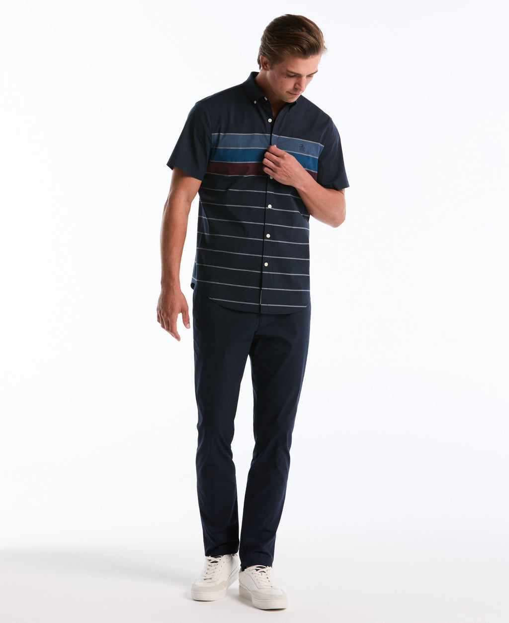 Flat Front Nylon Twill Chino