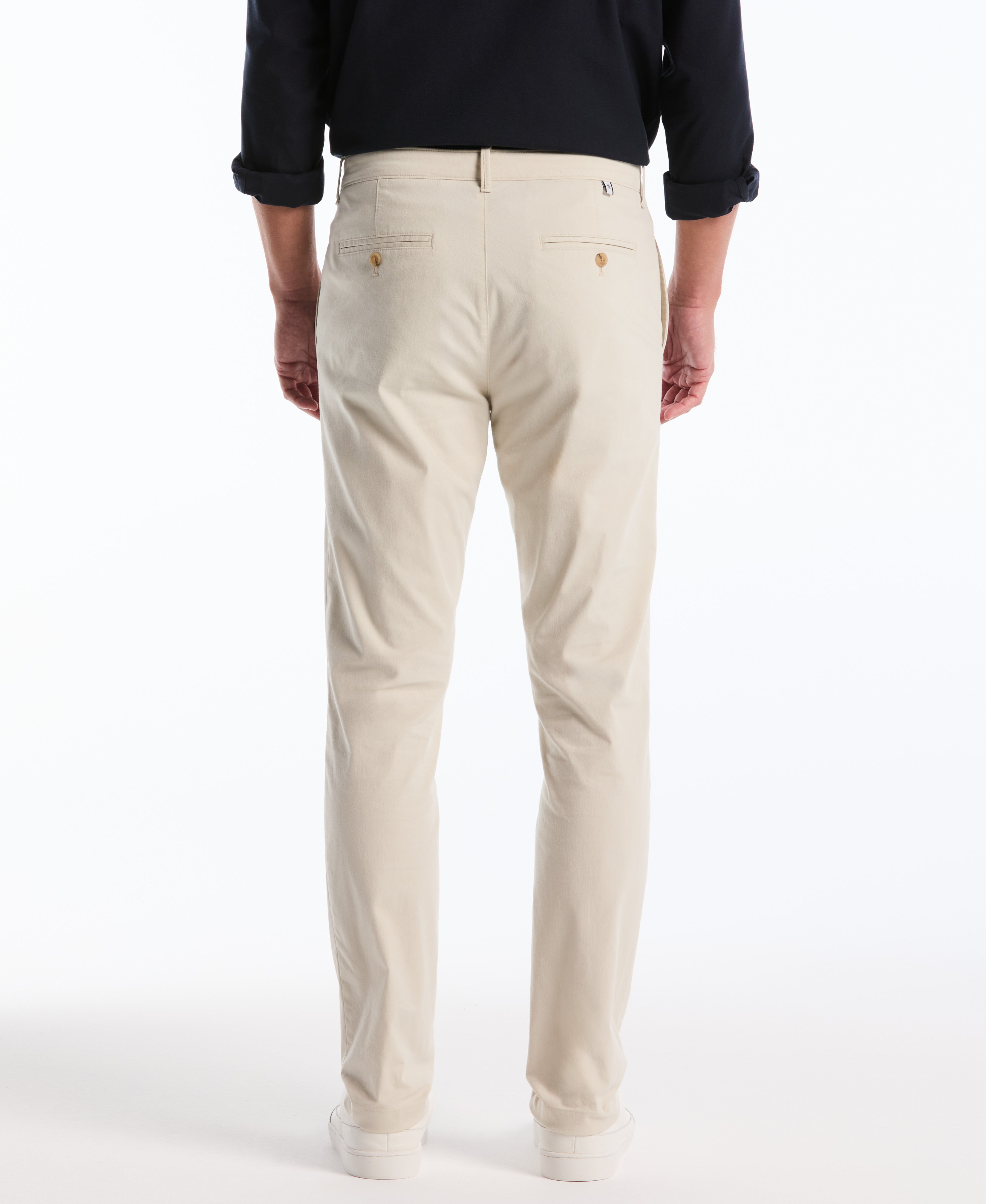 Flat Front Nylon Twill Chino