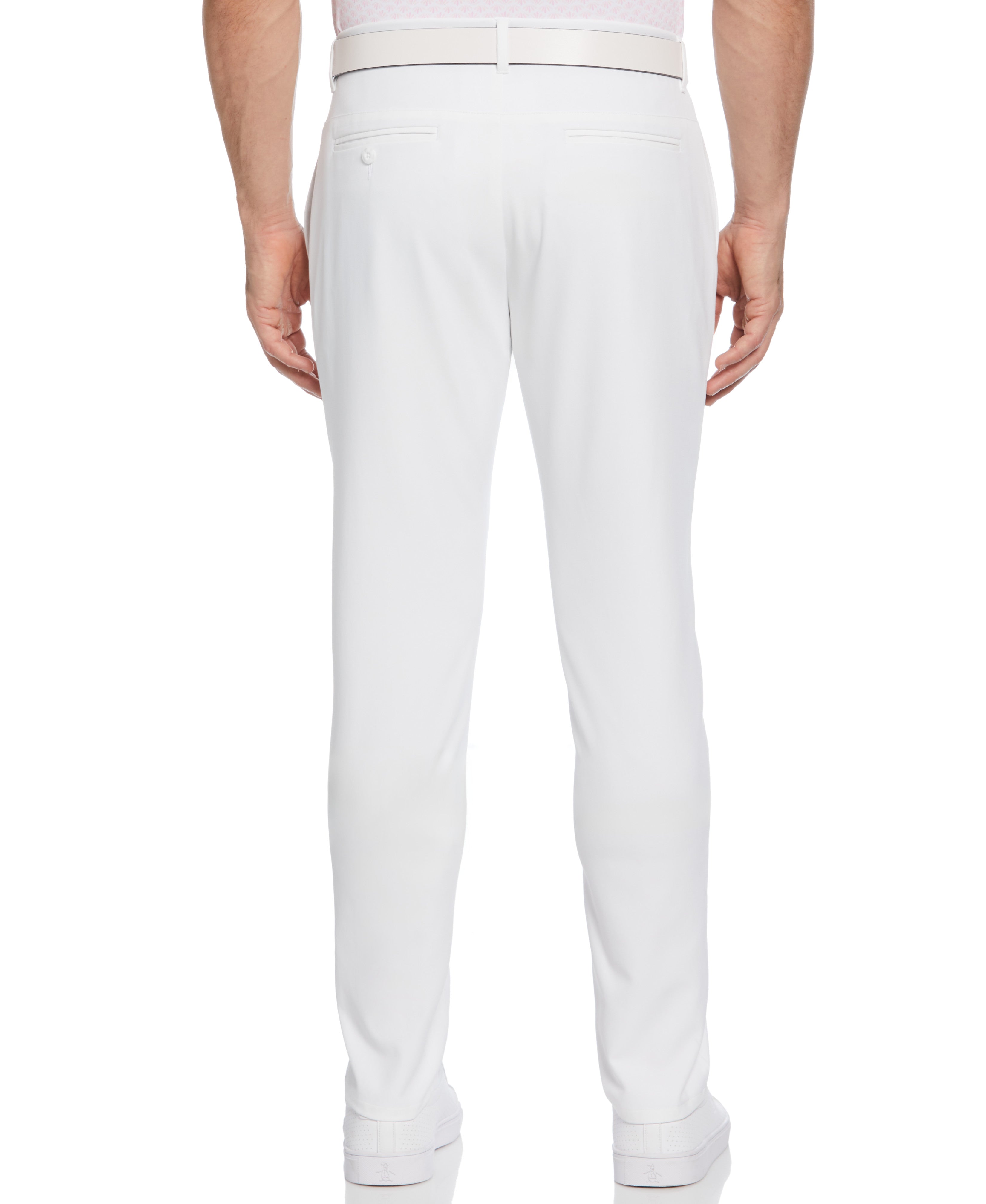 Flat Front Solid Golf Trousers
