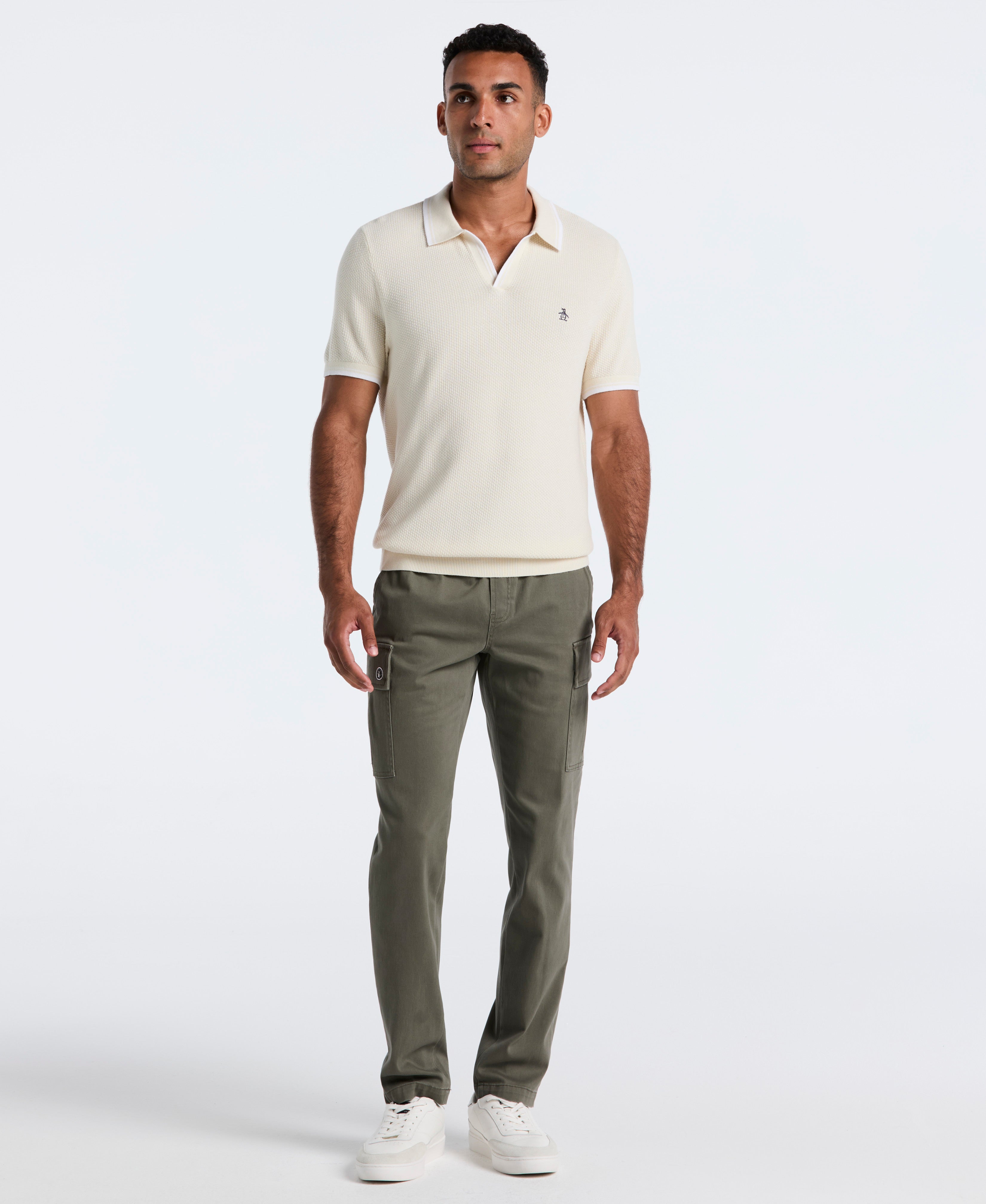 Microsanded Drawstring Cargo Pant