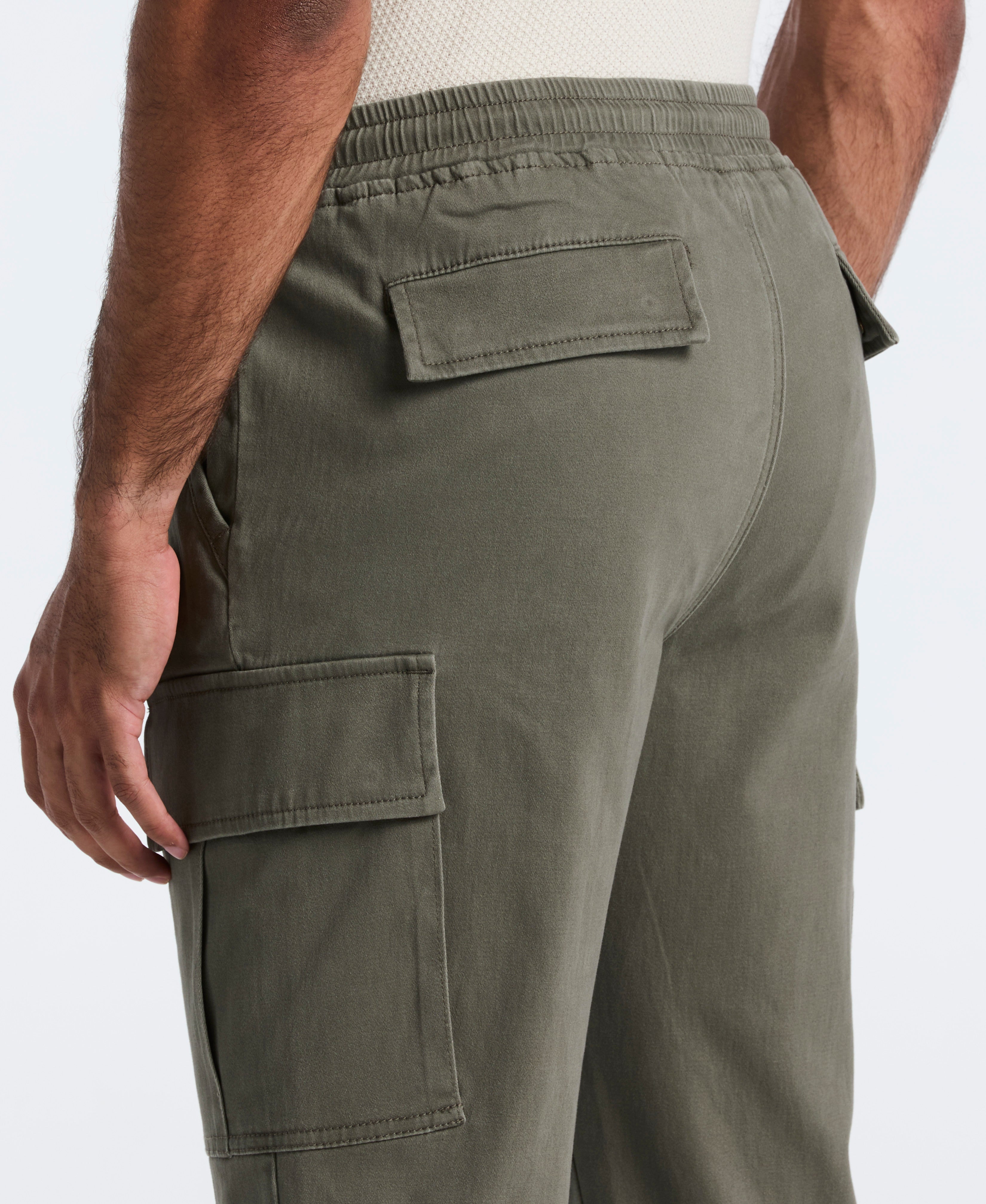 Microsanded Drawstring Cargo Pant